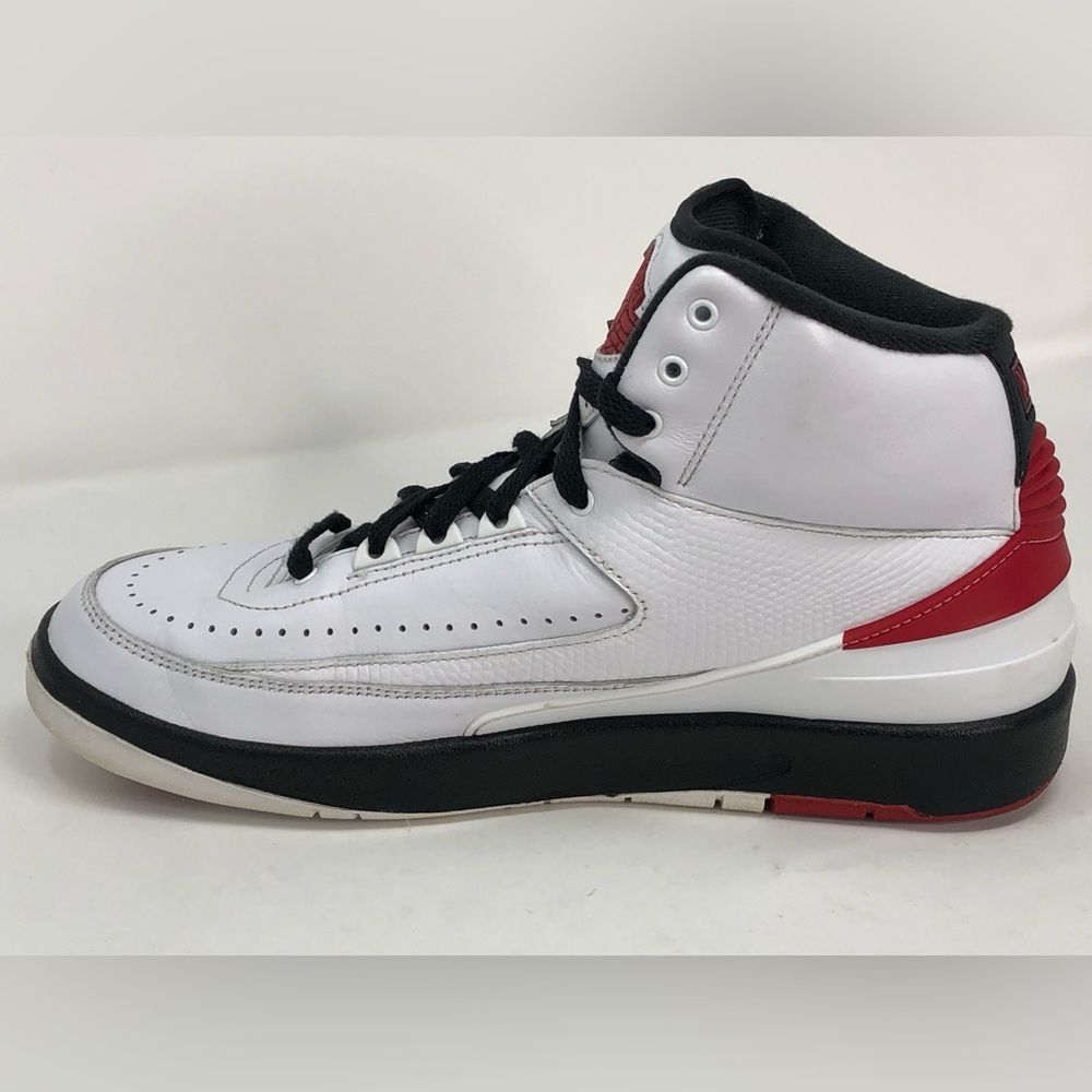Nike Air Jordan 2 Retro Chicago DX2454-106 White Varsity Red Black- Size 9.5 - Picture 5 of 16